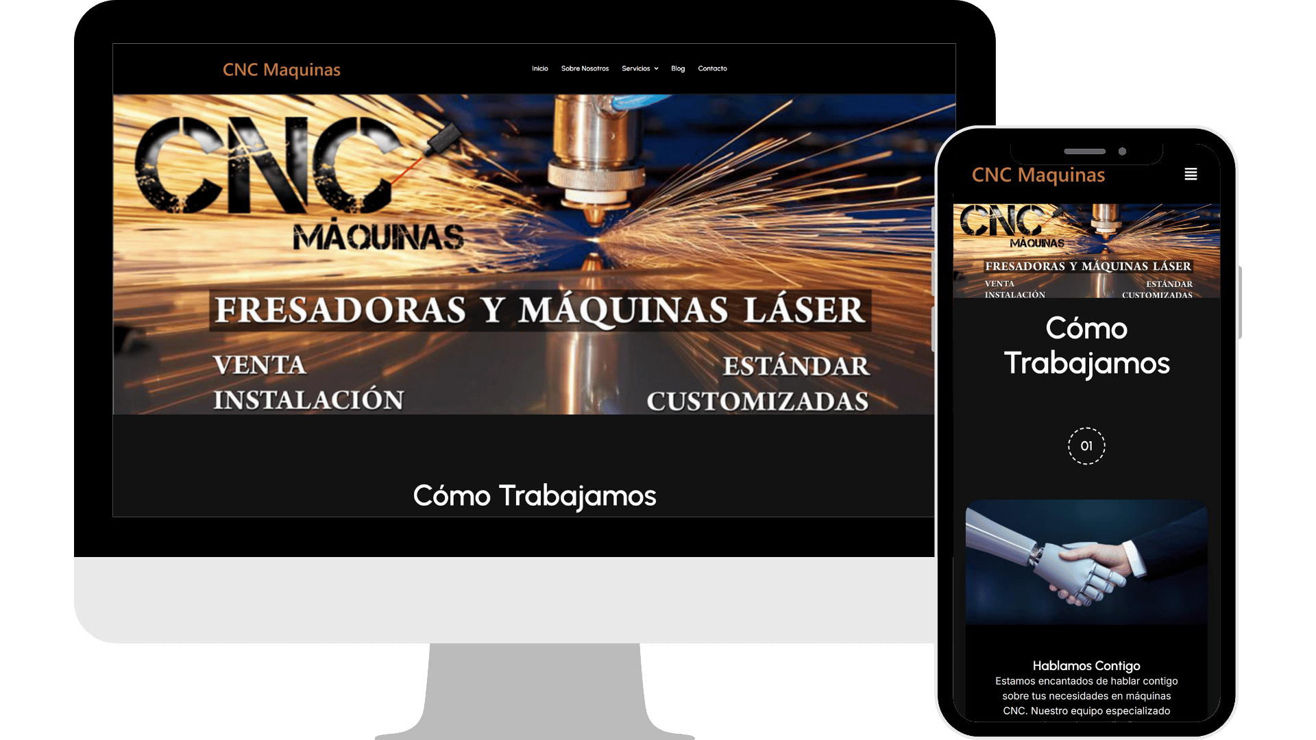 Diseño web maquinas CNC