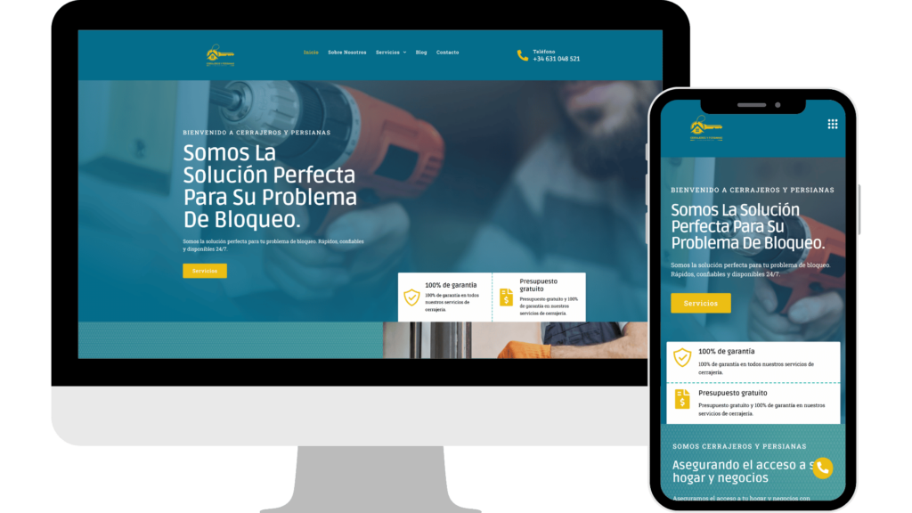 Diseño web Cerrajeros y persianas